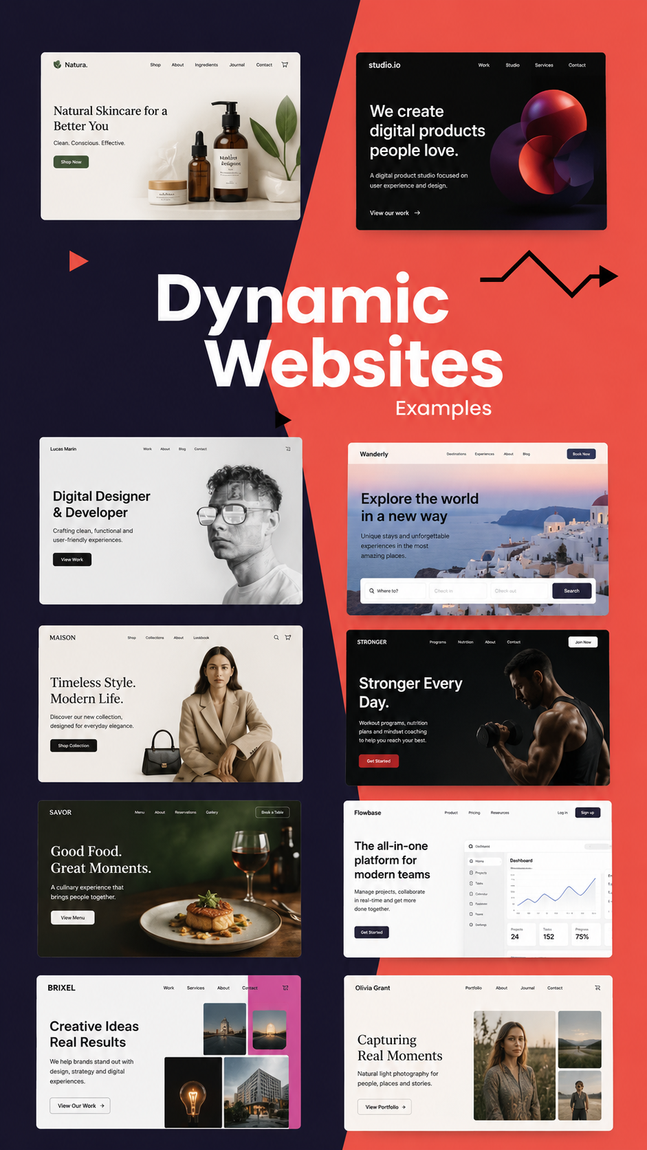 Exemplos de websites